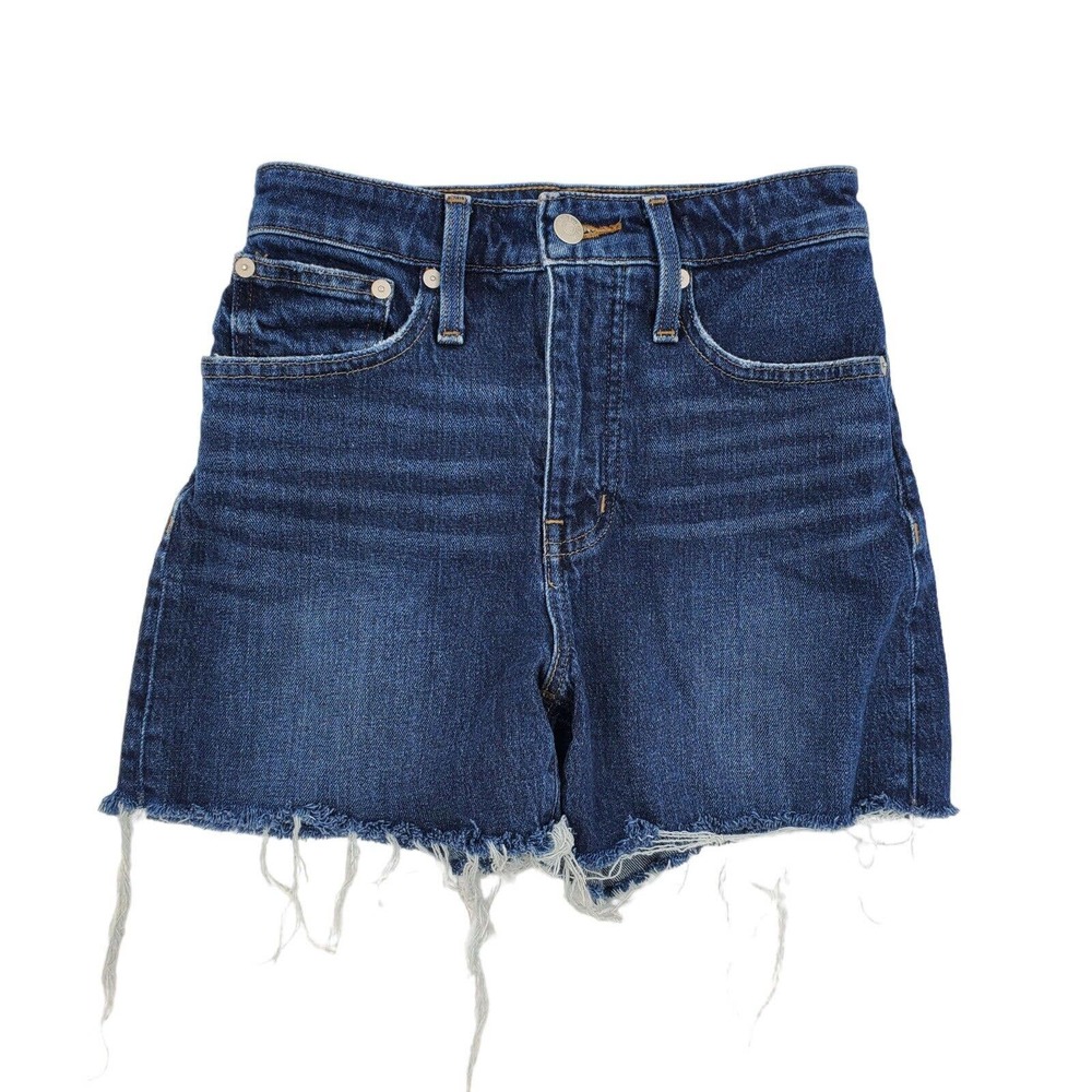 Madewell Curvy High Rise Denim Shorts Blue Jean Cutoff Womens 24